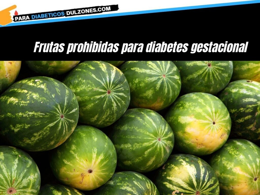 Frutas prohibidas para diabetes gestacional